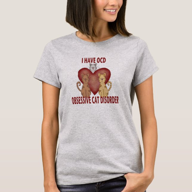 Obsessive Cat Disorder Ladies Comfort Tee (Front)