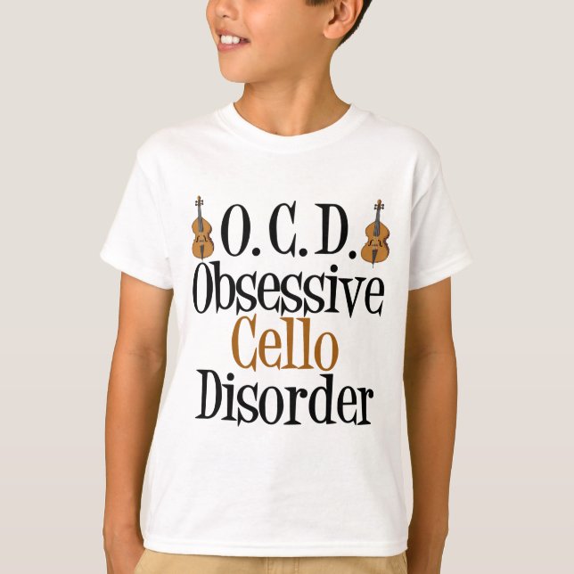 Obsessive Cello Disorder Kids T-Shirt (Front)