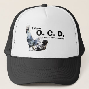 Obsessive Chicken Disorder: Polish Crested Trucker Hat