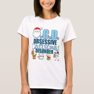 Obsessive Christmas Disorder (blue) T-Shirt