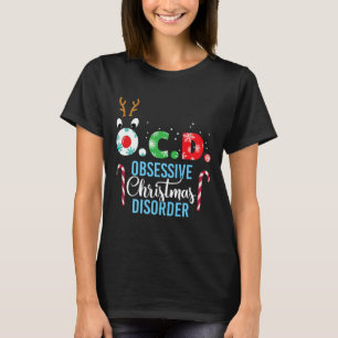 Obsessive Christmas Disorder! Reindeer Antlers Gif T-Shirt