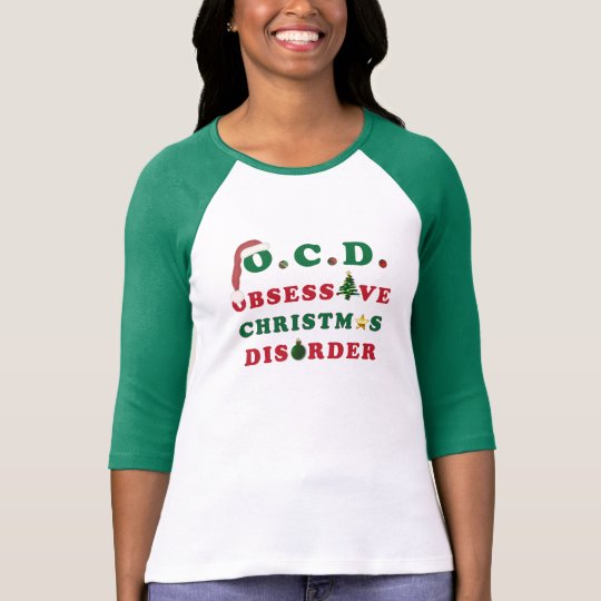Obsessive Christmas Disorder Women Raglan T-Shirt