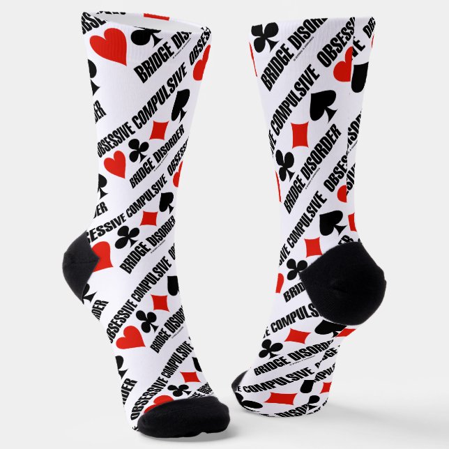 Obsessive Compulsive Bridge Disorder (OCBD) Socks (Angled)
