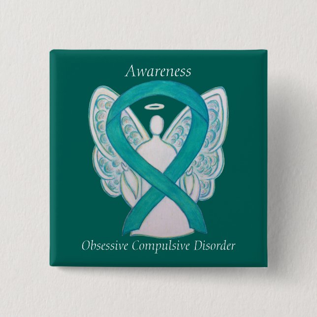 Obsessive-Compulsive Disorder Awareness Angel Pin (Front)