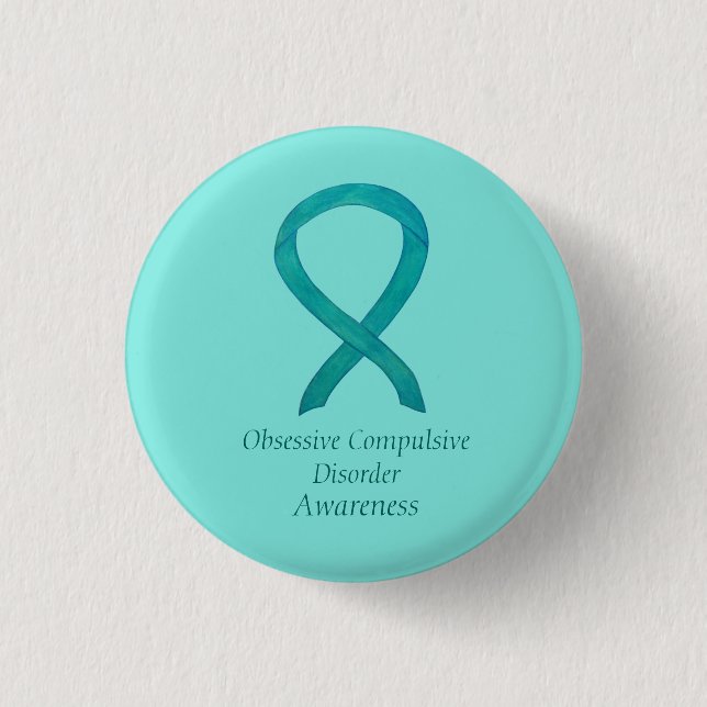 Obsessive-Compulsive Disorder Awareness Custom Pin (Front)