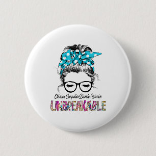 Obsessive Compulsive Disorder Awareness Ribbon  6 Cm Round Badge