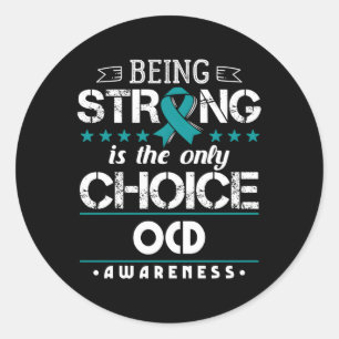 Obsessive-Compulsive Disorder Ocd Awareness Classic Round Sticker