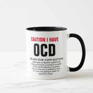 Obsessive Compulsive Personality FUNNY Definition Mug