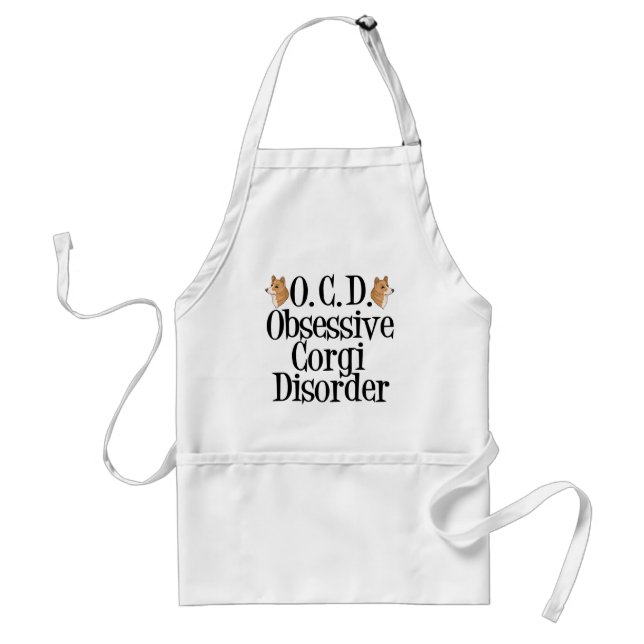 Obsessive Corgi Disorder Standard Apron (Front)
