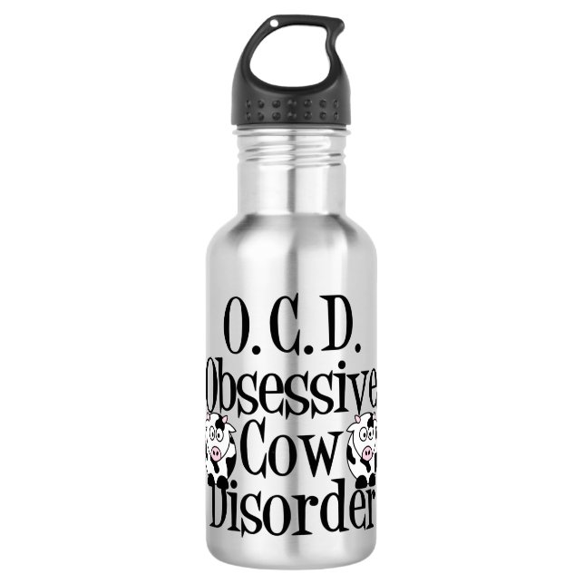 Obsessive Cow Disorder 532 Ml Water Bottle (Front)