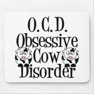 Obsessive Cow Disorder Mouse Mat