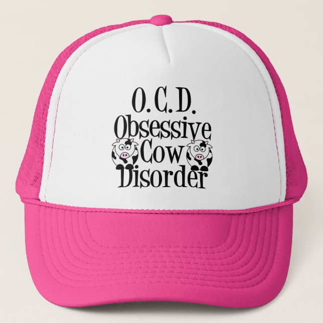 Obsessive Cow Disorder Trucker Hat (Front)