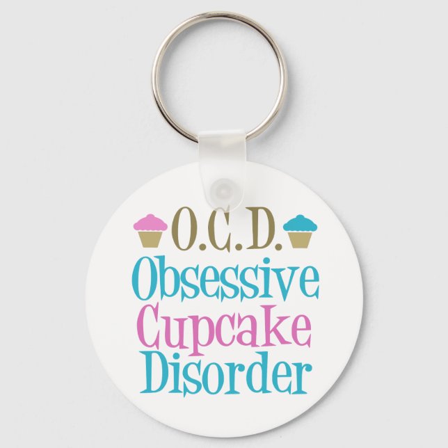 Obsessive Cupcake Disorder Key Ring (Front)