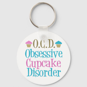 Obsessive Cupcake Disorder Key Ring