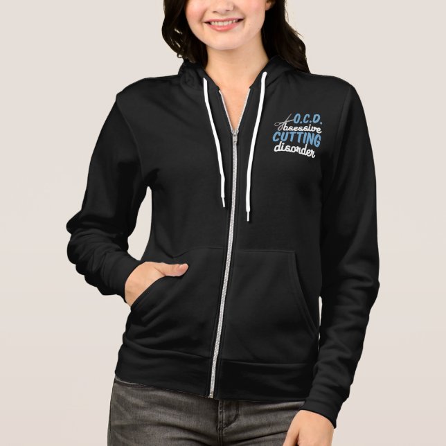 Obsessive Cutting Disorder | Funny Hair Stylist Hoodie (Front)
