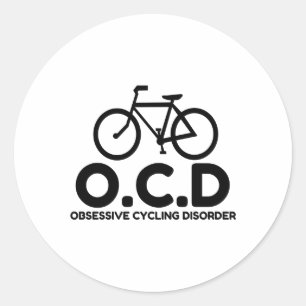 Obsessive Cycling Disorder Classic Round Sticker