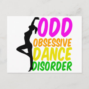 Obsessive Dance Disorder Postcard