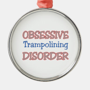 Obsessive Trampolining Disorder Metal Tree Decoration
