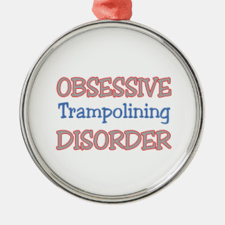 Obsessive Trampolining Disorder Metal Tree Decoration
