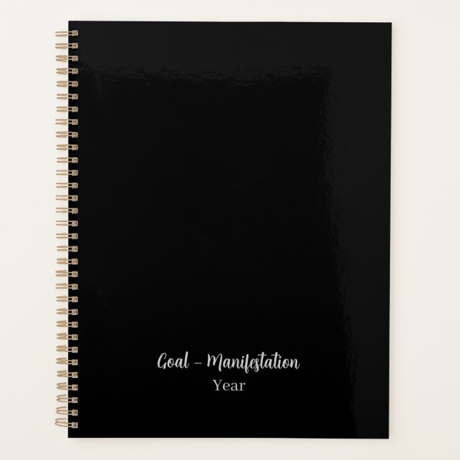 Obsidian black planner (Front)