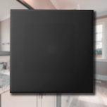 Obsidian Black Solid Colour | Classic Elegant Tile<br><div class="desc">Obsidian Black Solid Colour | Classic | Elegant | Trendy | Stylish | Gift</div>