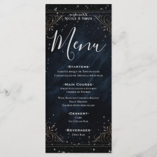 Obsidian Oracle Midnight Elegance Wedding Menu