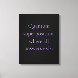 Obsidian Purple Quantum Graphic Canvas Print