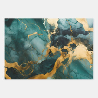 Obsidian River Wrapping Paper Sheet