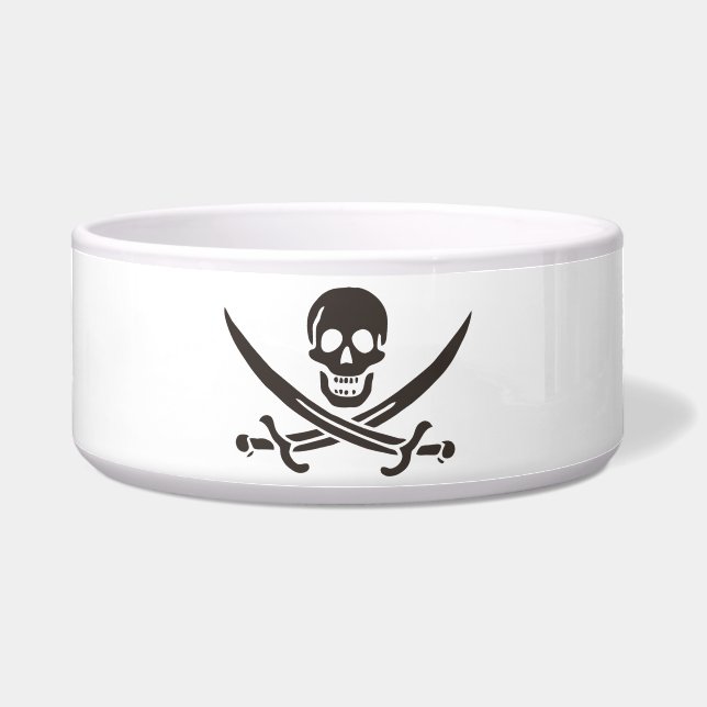 Obsidian Skull Swords Pirate flag of Calico Jack (Front)
