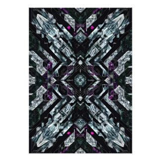 Obsidian Vault: Violet Shard Protocol Photo Print