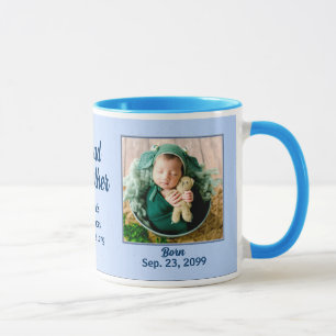 OBSOLETE: Proud Godfather New Baby Blue Photo Mug