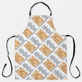 Obstacles Cannot Crush Me Fixed To A Star da Vinci Apron