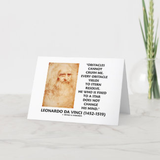 Obstacles Cannot Crush Me Fixed To A Star Quote Card