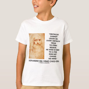 Obstacles Cannot Crush Me Fixed To A Star Quote T-Shirt