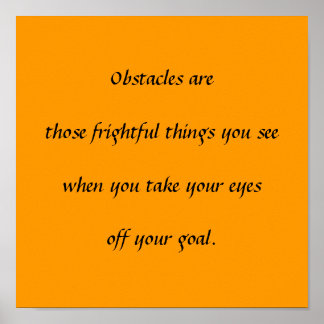 Obstacles Poster