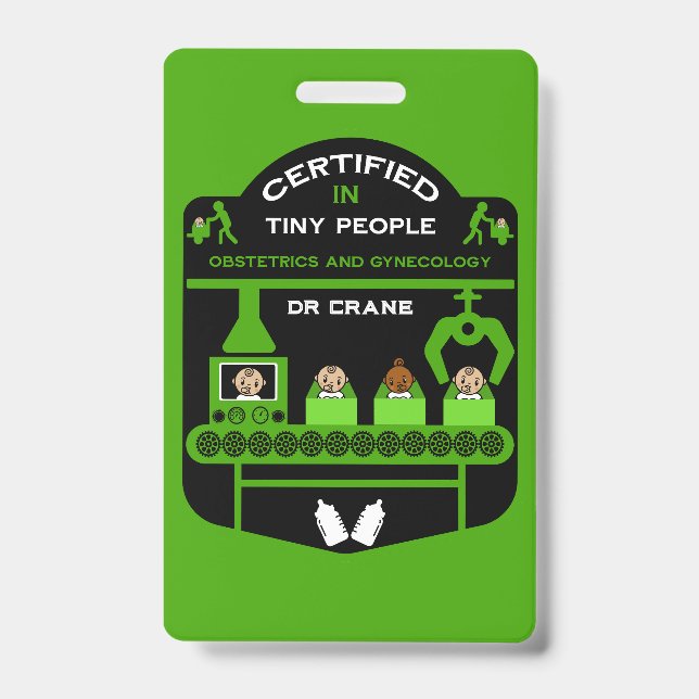 Obstetrician Appreciation And Thank You gift ID Badge (Front)