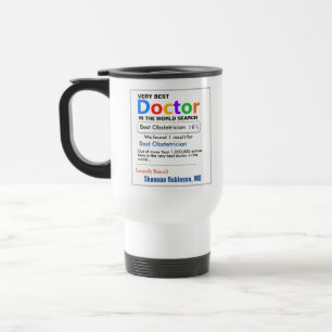 Obstetrician Custom Best Doctor Gift  Travel Mug