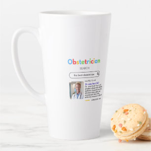 OBSTETRICIAN DOCTORS antistress google 02 Latte Mug