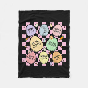 Obstetrician Eggs Bunny Gynaecologist Obgyn Nurse  Fleece Blanket