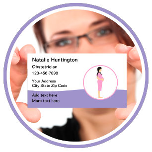 Obstetrician Gynaecologist Business Card 