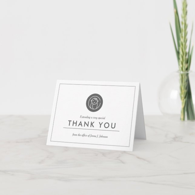 Obstetrician + Mid Wife Themed | Minimal Thank You (Front)