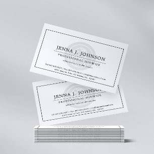 Obstetrician or Midwife Business Card