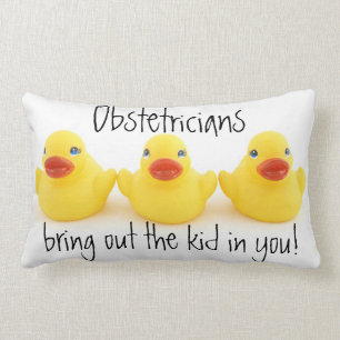 Obstetricians and Ducks Lumbar Cushion