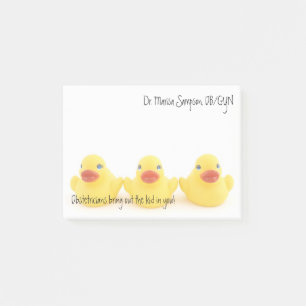 Obstetricians and Yellow Rubber Ducks Post-it Notes