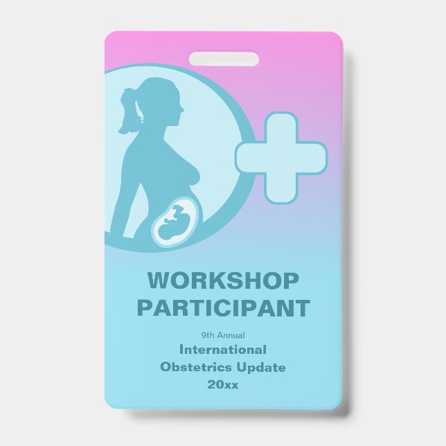 Obstetrics & Gynaecology Medical Conference  ID Badge (Front)
