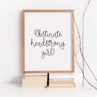 Obstinate headstrong girl Jane Austen quote