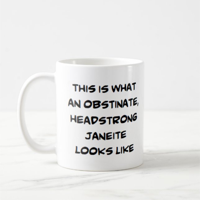 obstinate headstrong janeite coffee mug (Left)