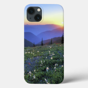 Obstruciton Point Sunset, Olympic NP, WA, USA iPhone 13 Case