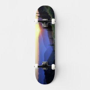 Obstruciton Point Sunset, Olympic NP, WA, USA Skateboard