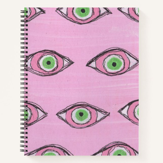 OBUHLISK Green Eyes Protection Notebook (Front)